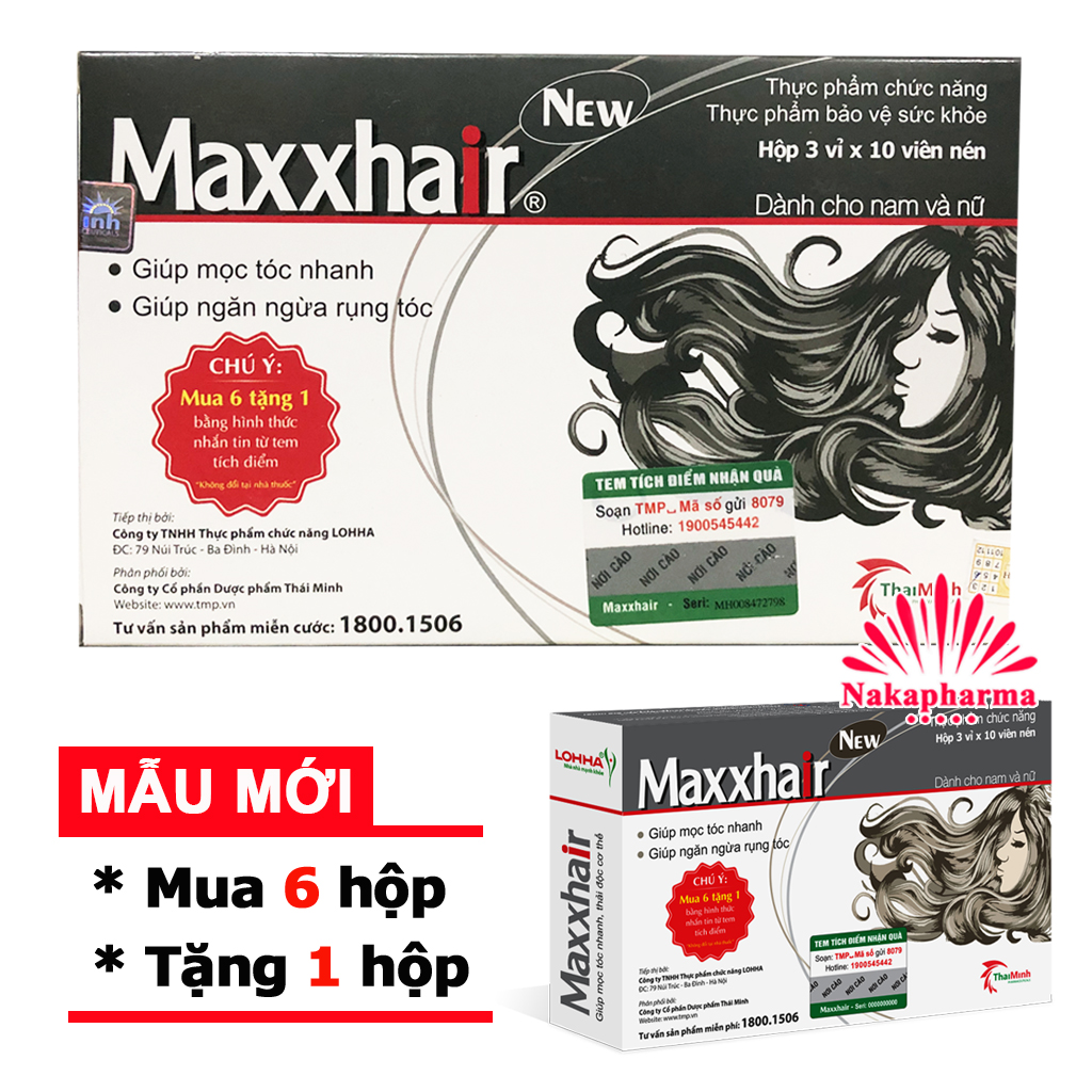 Maxxhair - giảm rụng tóc hỗ trợ mọc tóc