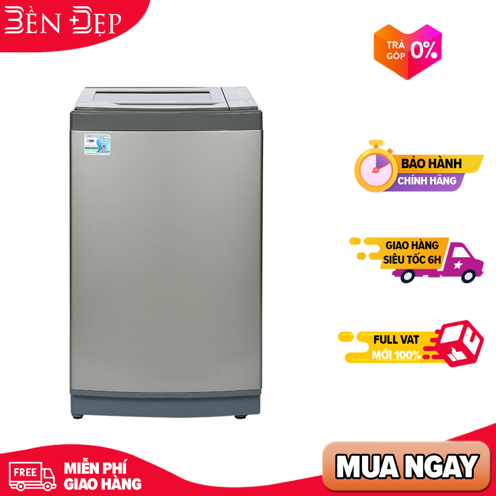 [TRẢ GÓP 0%] Máy Giặt Aqua 8 Kg AQW-KS80GT.S (Giá áp dụng giao tại HN, HCM& các tỉnh liên hệ shop)