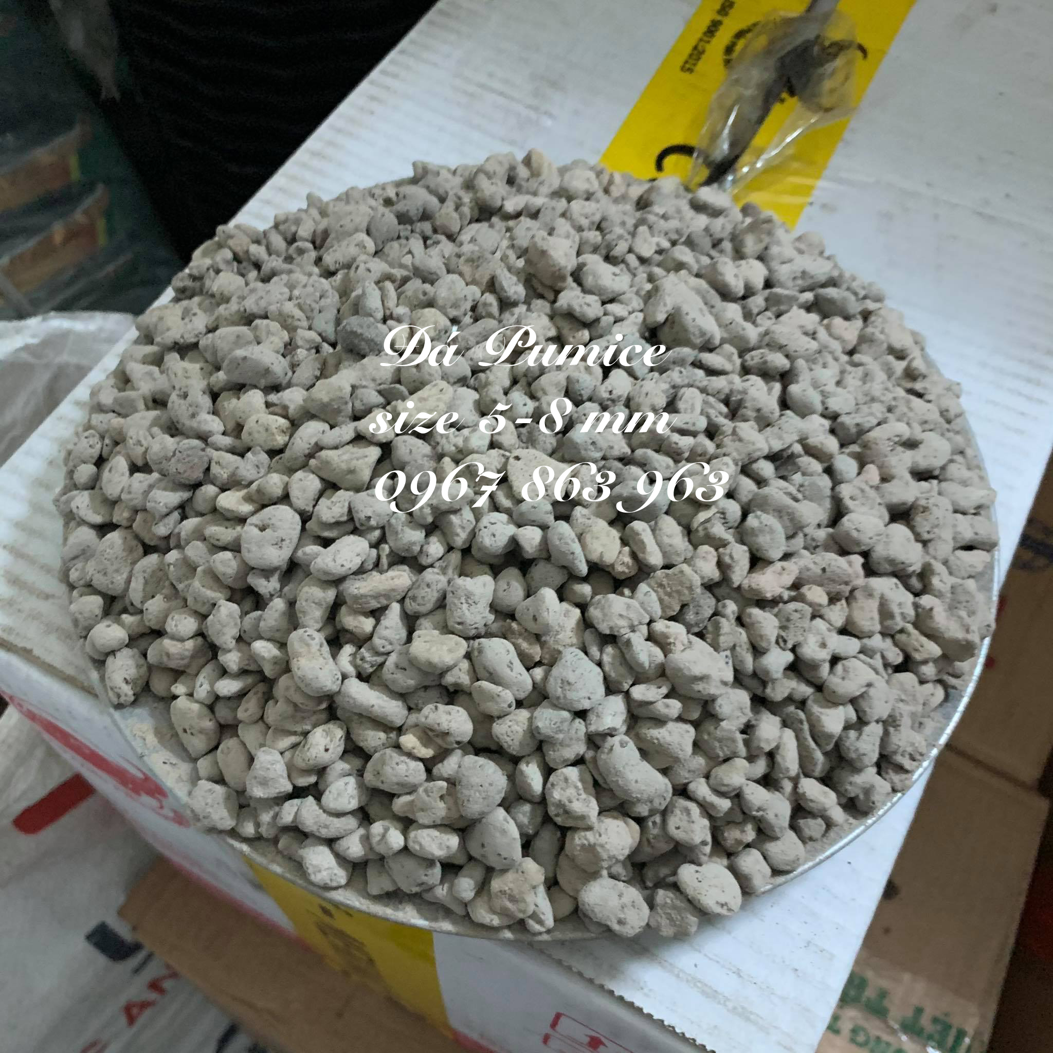 1kg Đá Bọt Pumice (đá lông vũ)Trồng Cây, Hoa Kiểng size 5-8mm