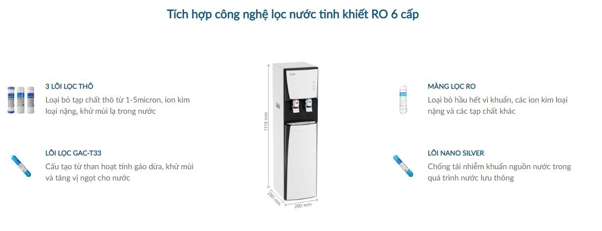 MÁY LỌC NƯỚC NÓNG LẠNH KAROFI HCV351-WH