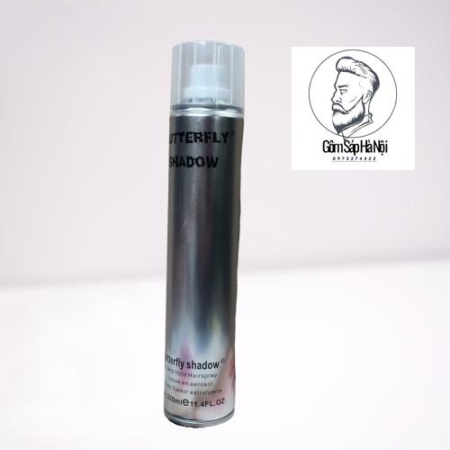Combo Gôm Xịt Tóc Butter Fly  Shadow 320 ml + Sáp Vuôt Tóc D  Styling Tặng Lược