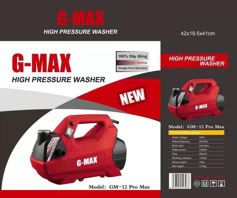 Máy Rửa Xe 2380W Gmax GM-12 Pro Max