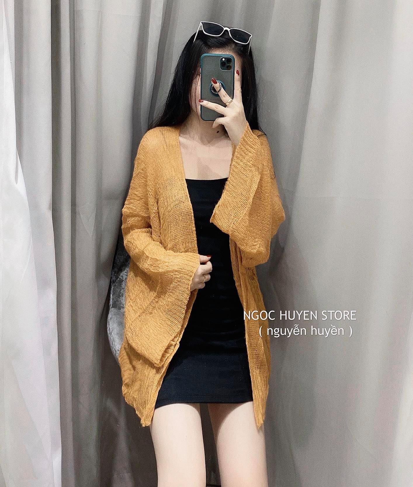 Set Đầm Body Áo Khoác Len