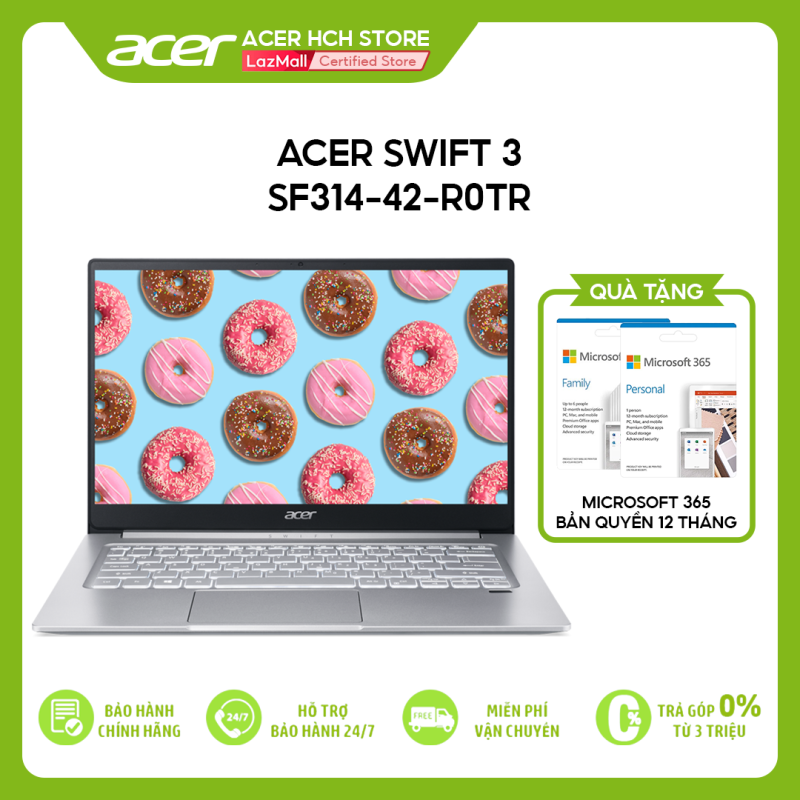 [VOUCHER 10% từ 27-29.03] Laptop Acer Swift 3 SF314-42-R0TR R5-4500U | 16GB | 1TB | AMD Radeon Graphics | 14 FHD | Win 10