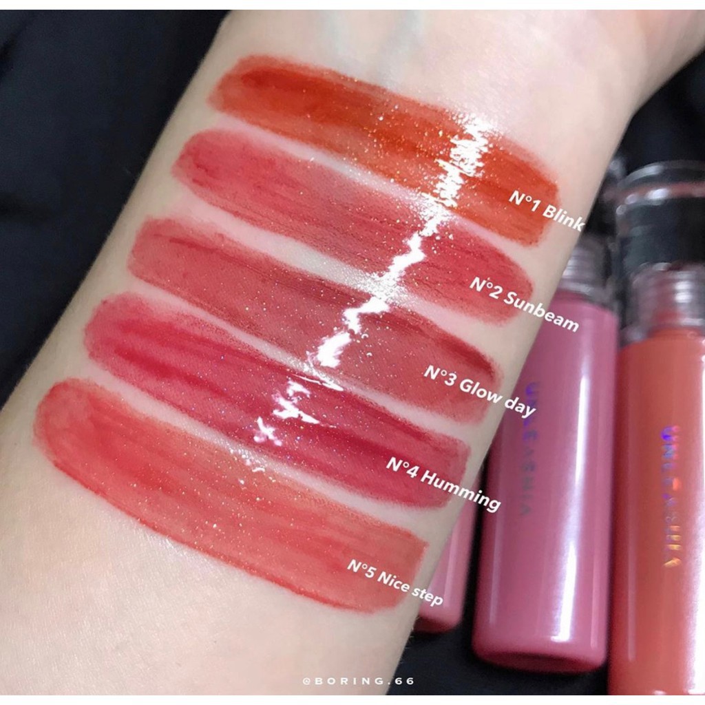 [HOÀN TIỀN 15%]Son Tint Lì Lấp Lánh UNLEASHIA NONSTICKY DAZZLE TINT