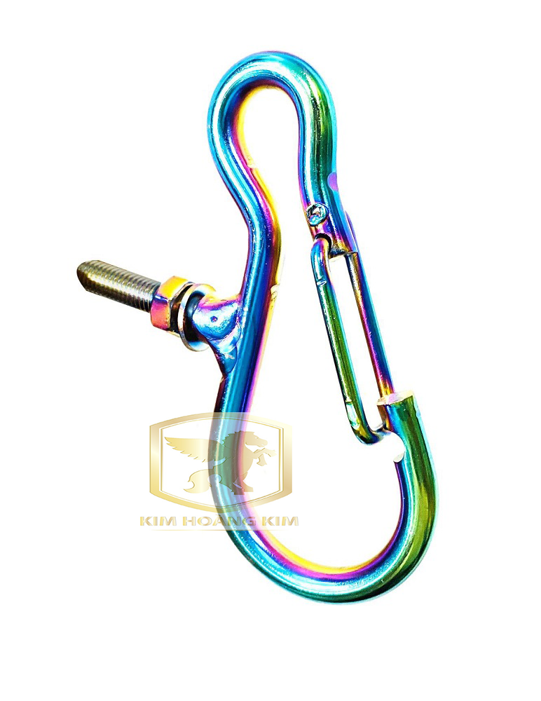 Móc treo đồ xe máy Inox có Khóa Giữ đồ tiện lợi Xi 7 màu Titan