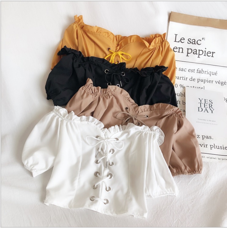 Áo Cro-top nữ đan dây