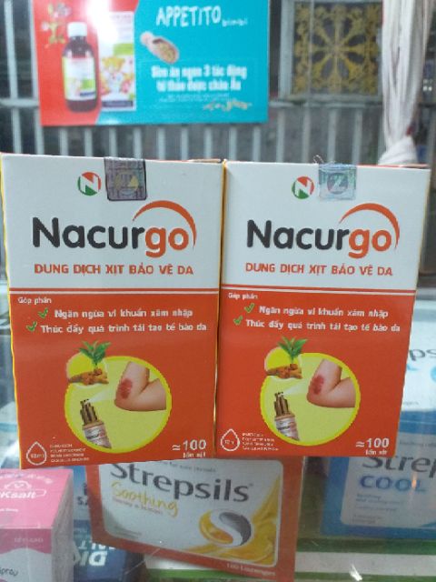 [HCM]DUNG DỊCH XỊT BẢO VỆ DA NACURGO 100 LẦN XỊT