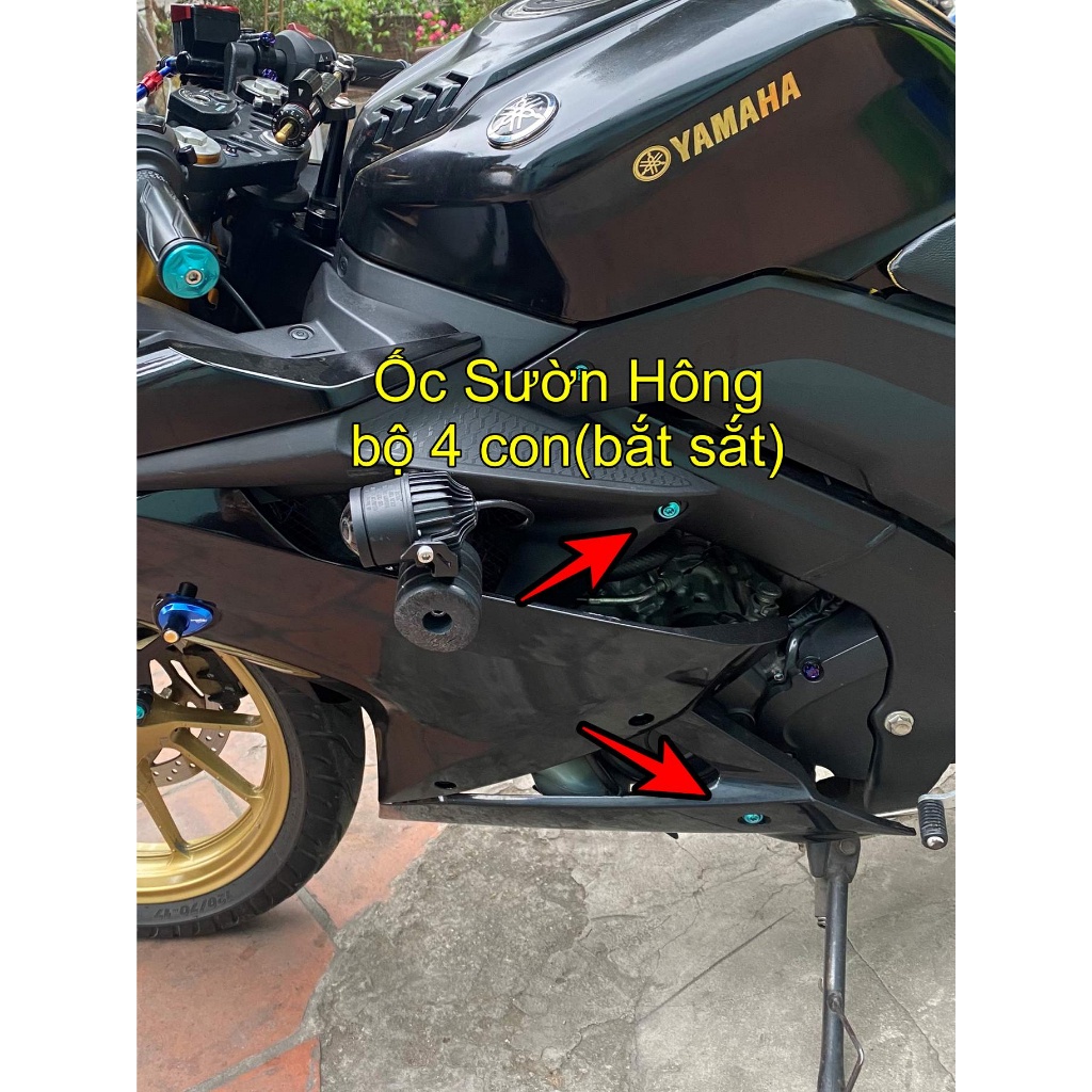 Full Ốc Titan Gr5 Xe YAMAHA R15V3 (R15 V3)