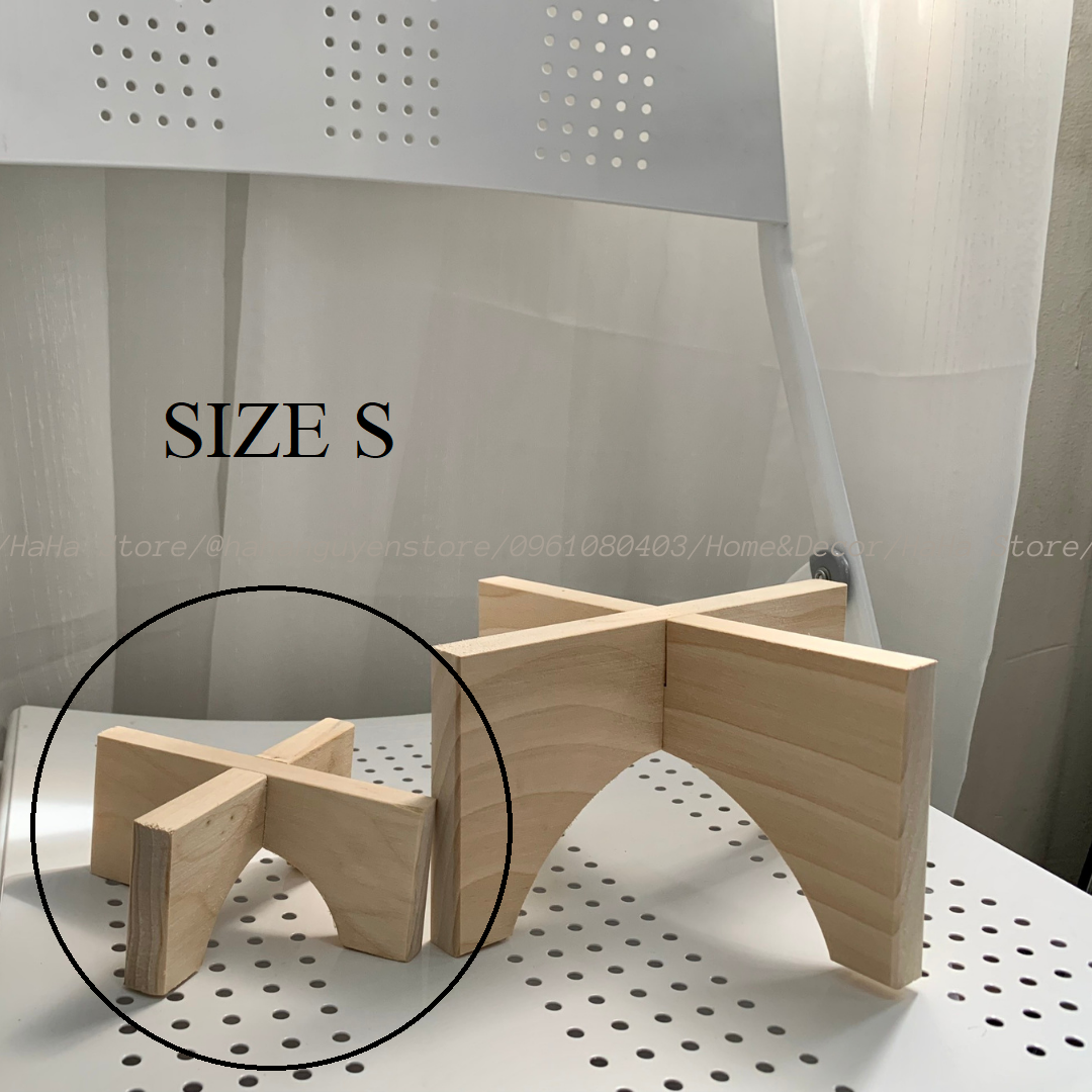 Đôn Gỗ Đặt Chậu Cây Chân Gỗ Để Cây Cảnh CCG11