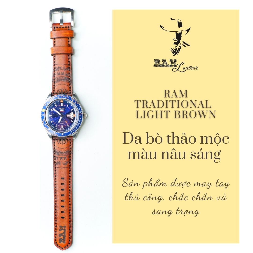 WATCH STRAPS DOUBLE COW LEATHER REAL