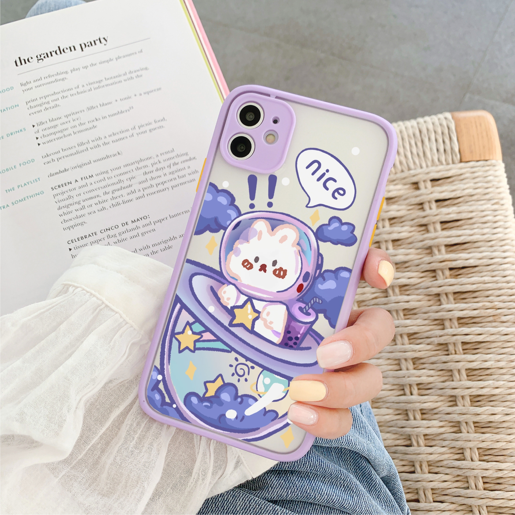 Ốp Lưng Nhám Chống Sock Va Đập Bảo Vệ Camera Luck x Nice