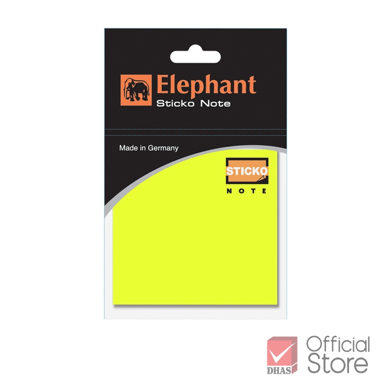 Giấy note, giấy ghi chú 3x3cm Elephant (Thái Lan)