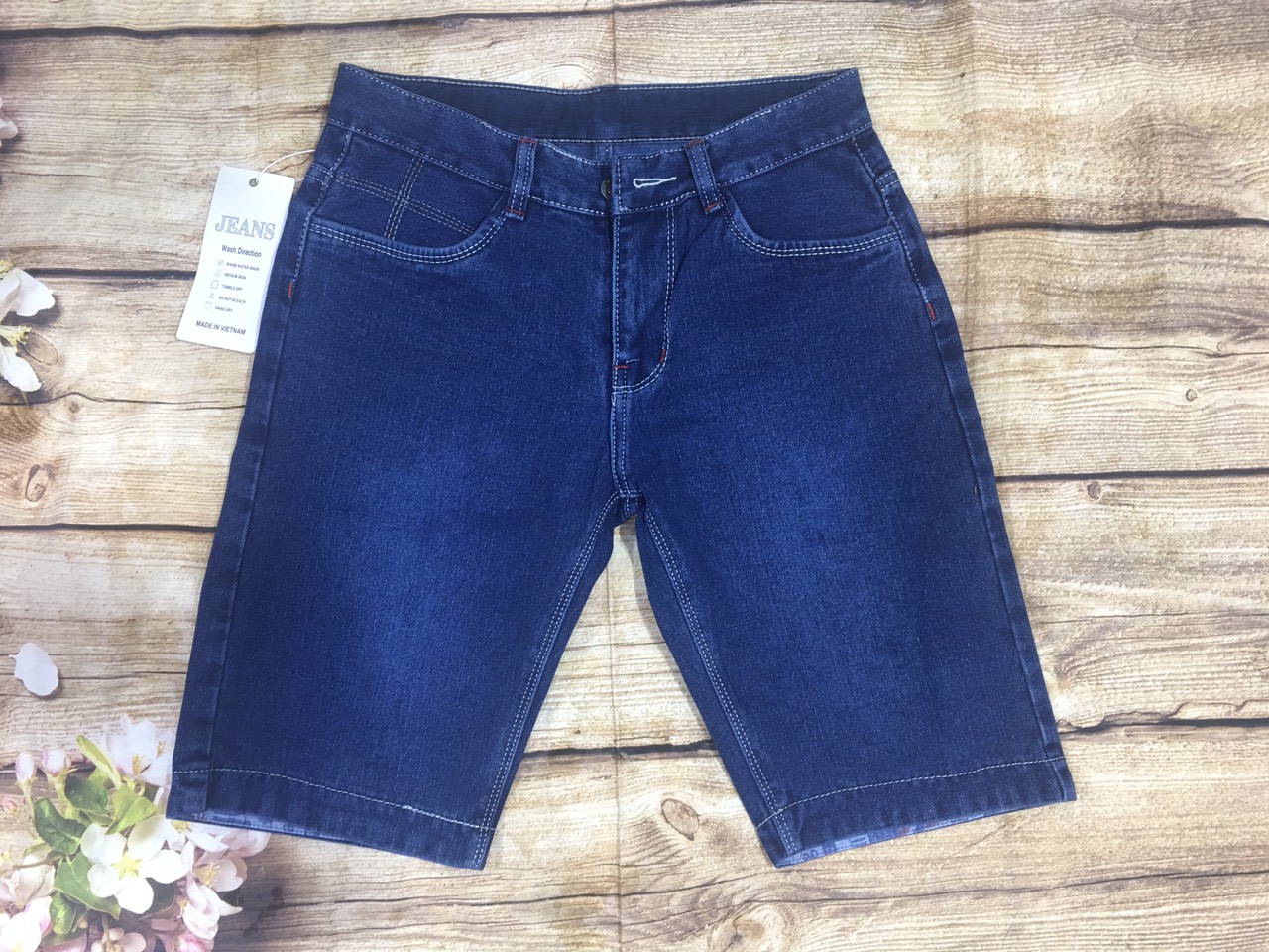 QUẦN SHORT JEAN BẺ LAI PHỐI SÀNH ĐIỆP