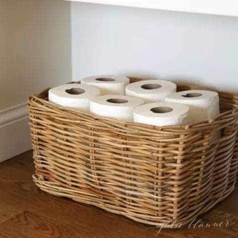 Khay mây đựng đồ trang trí kèm vải lót