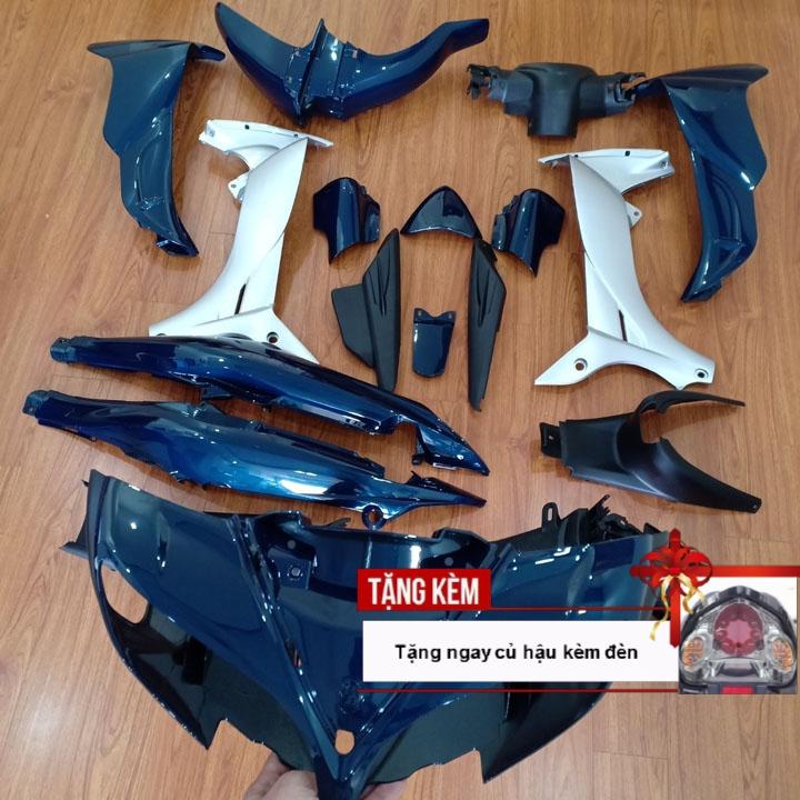 [TẶNG BẠN CỦ HẬU SAU CÓ ĐÈN] Bộ dàn áo xe JUPITER MX, nhựa ABS nguyên sinh cao cấp màu XANH NHỚT phanh cơ - có ƯU ĐÃI MIỄN PHÍ BỘ TEM 3 lớp sịn., phụ kiện ô tô - xe máy