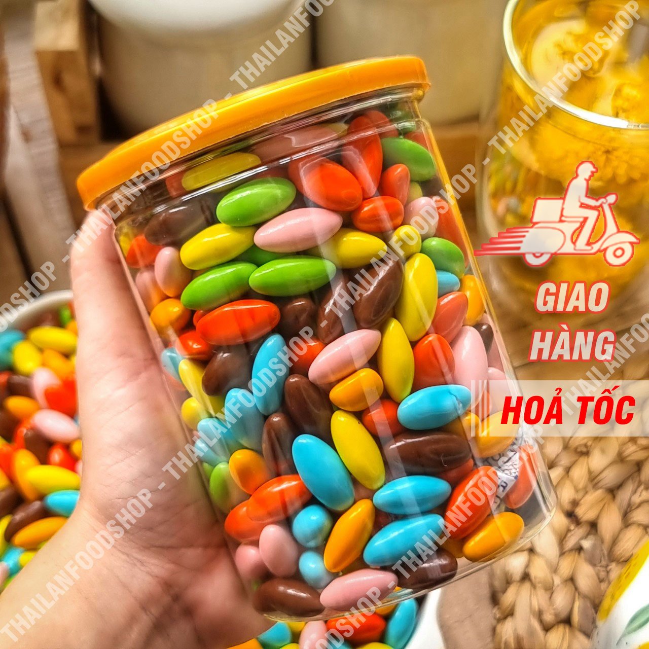 Kẹo Nhộng Socola - Lon 500Gr