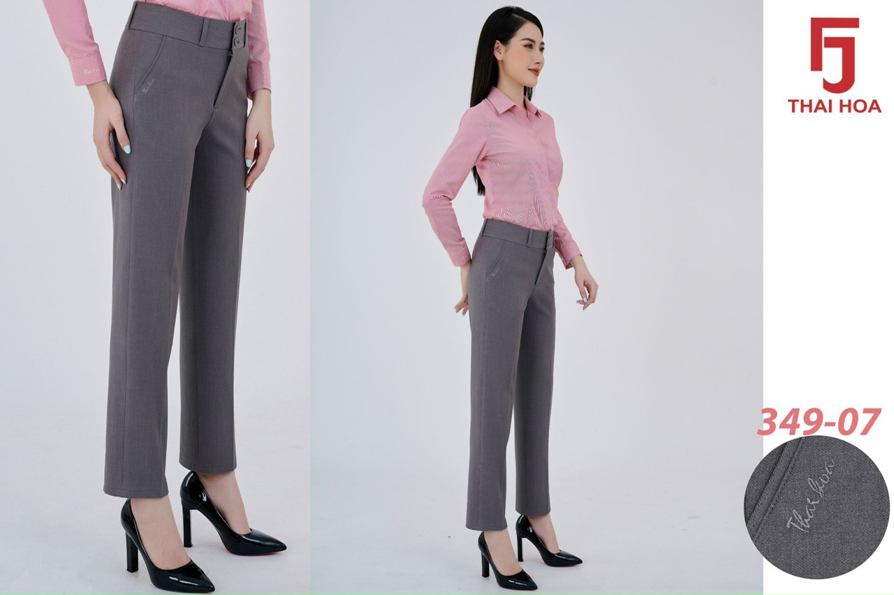 Quần tây Thái Hòa tôn vòng 3 vải dày co giãn 349 đủ màu