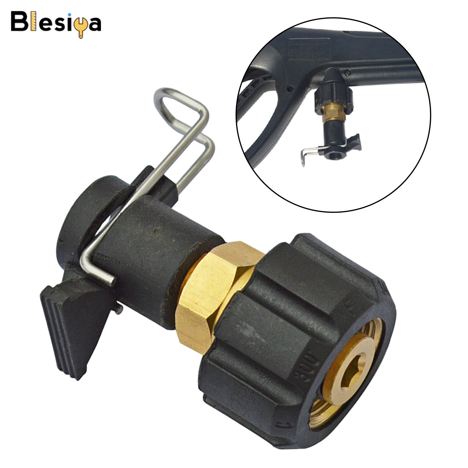 Blesiya Đầu Nối Ống Xả Nhanh Cho Máy Rửa Áp Lực