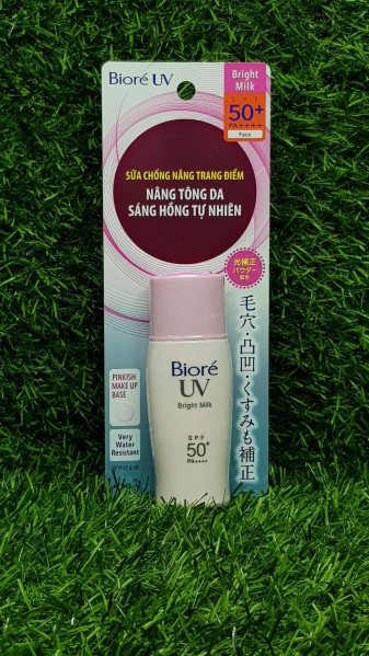 Sữa chống nắng Biore sáng hồng tự nhiên UV Bright Milk 30ml