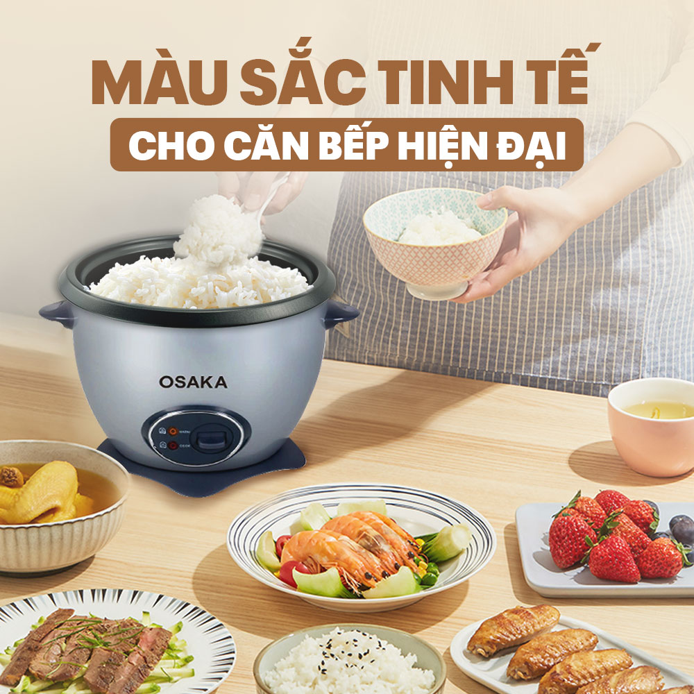 Nồi cơm điện OSAKA RC-180R 1.8 Lít - Nắp rời