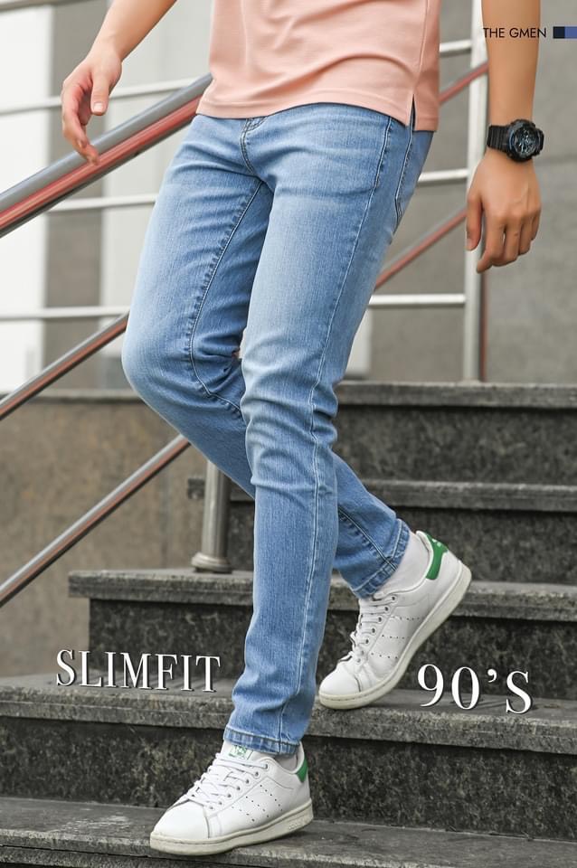 [HCM]QUẦN JEAN NAM BO GẤU CAO CẤP ĐÔNG PHƯƠNG XANH SÁNG TRƠN 25222222 + ÁO THUN TRƠN (MUA RIÊNG)