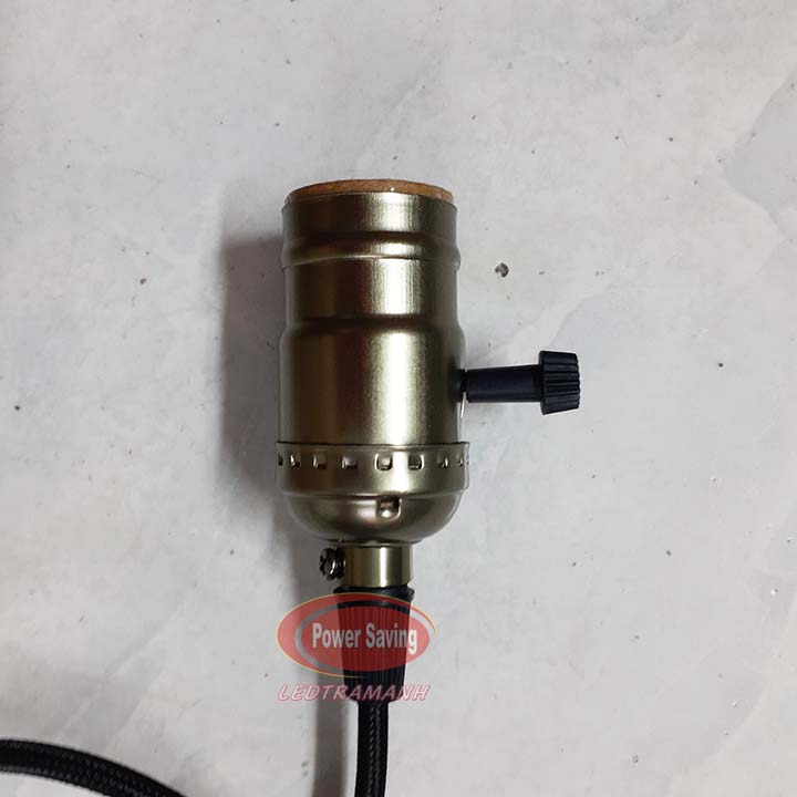Dây đuôi đèn thả cổ điển E27 1mét có công tắt