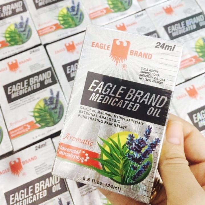 Dầu Gió Eagle Brand Con Ó Hộp 24ml (Trắng)
