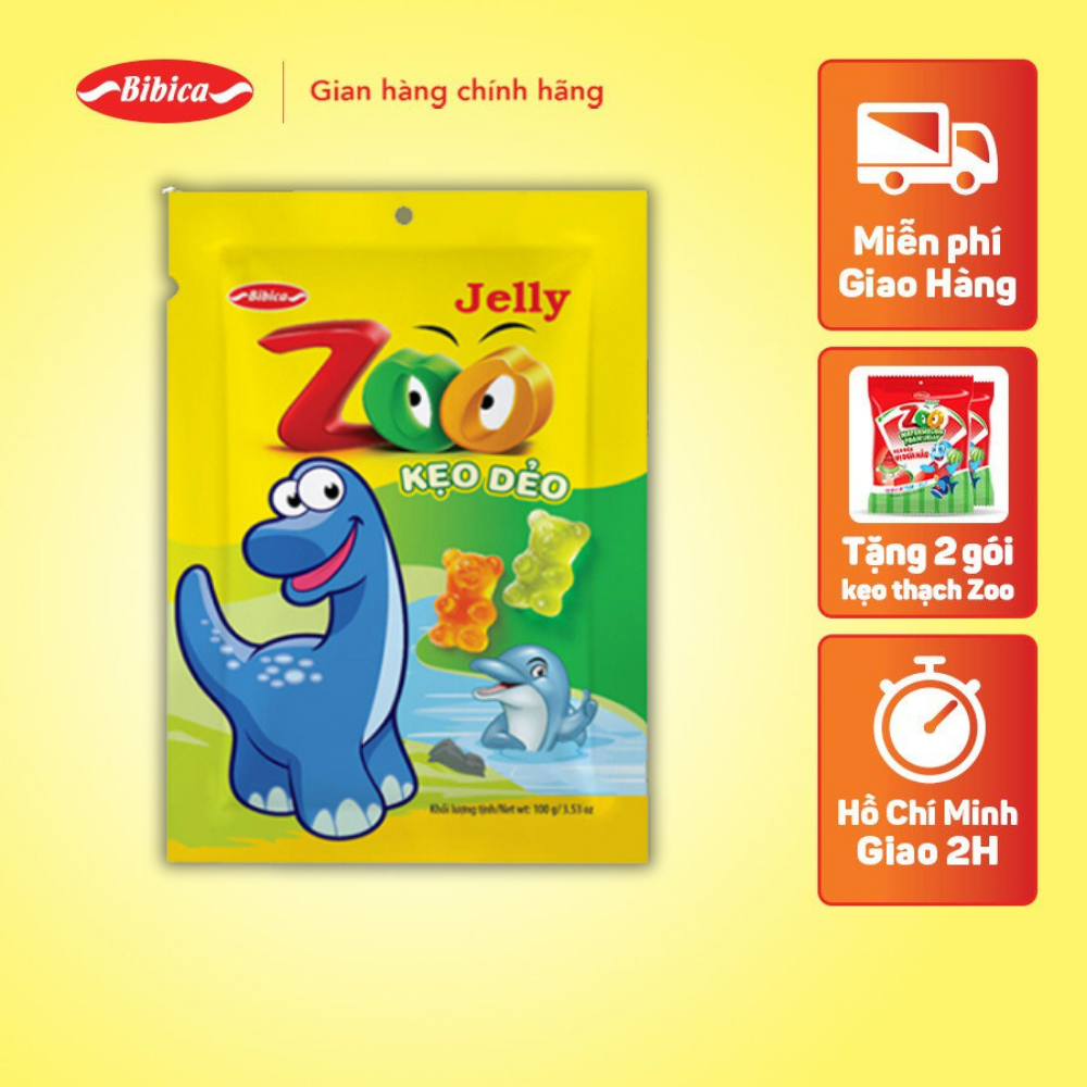 Combo Kẹo Zoo Áo Dầu Bibica vị ngọt ngào