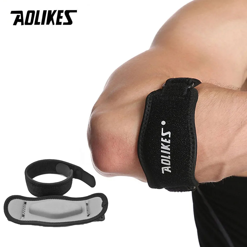 Đai bó cơ khủy tay Tenis AOLIKES A-7949 hỗ trợ bắp cơ khuỷu tay khi vận động thể thao sport pressure Elbow