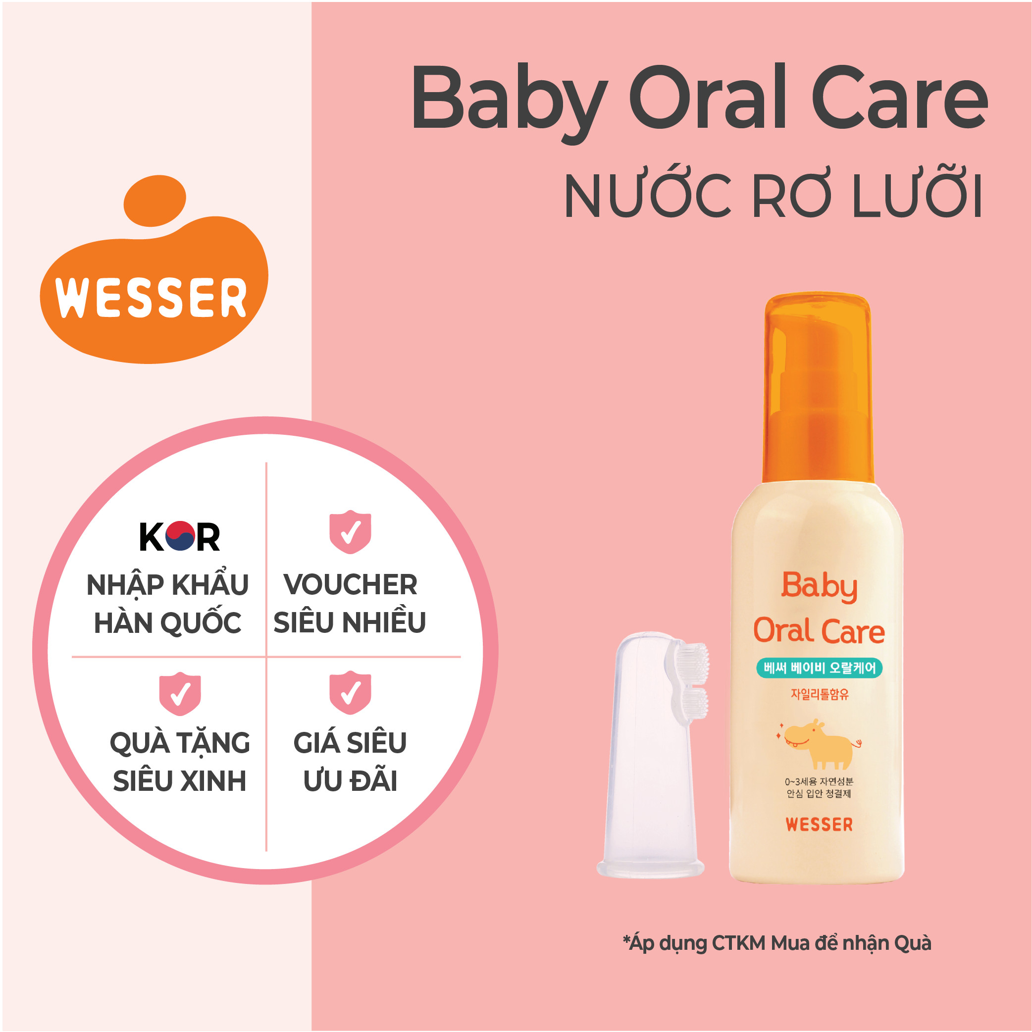 Nước rơ lưỡi Wesser (Nhập khẩu)