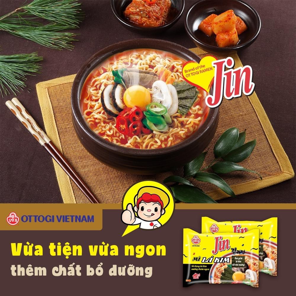 1 Thùng 20 gói - Mì Lá Kim OTTOGI 122g