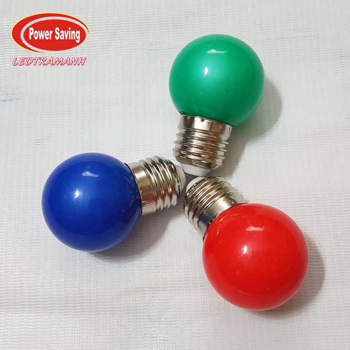 Combo 10 bóng đèn led màu 1W A40
