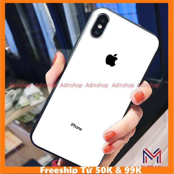 Ốp lưng ép kính giả iPhone Samsung A11 lưng bóng, siêu đẹp