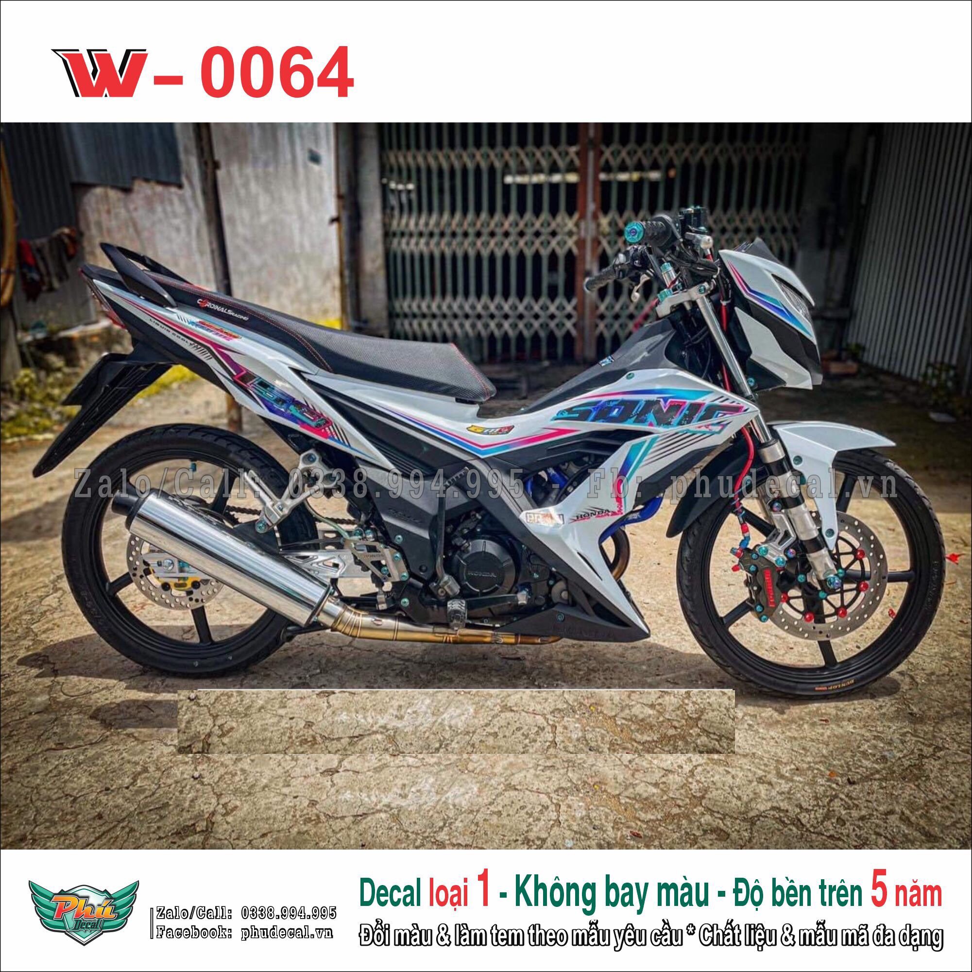 Tem rời Sonic Trắng 7 màu