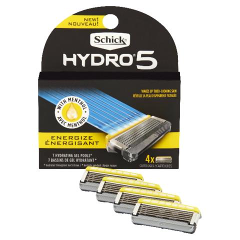 Vỉ 4 Lưỡi dao cạo râu Schick Hydro 5 Custom - Japan (Vàng)