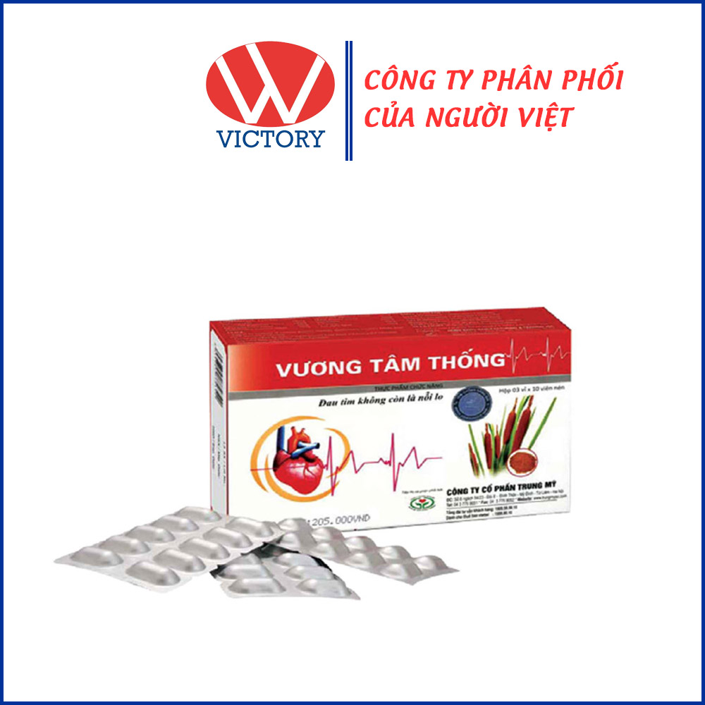 Vương Tâm Thống - Hỗ trợ tăng cường lưu thông máu - Hộp 30 viên - VIC Pharmacy