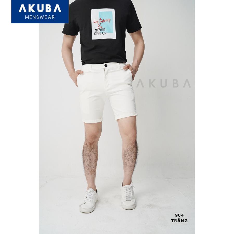 Quần Short Nam Kaki Trơn AKUBA | 904