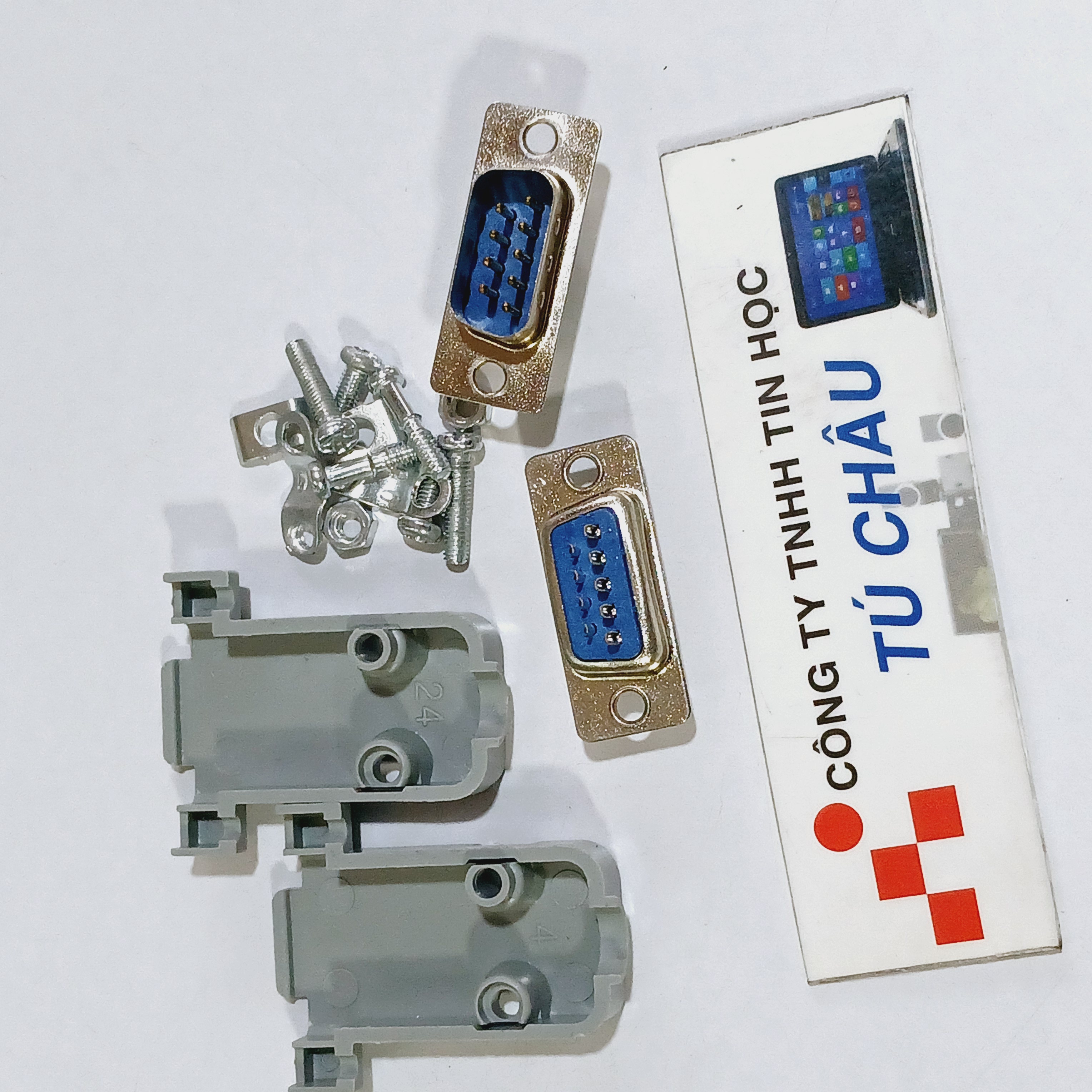 Com 9 Soldering Tip (Db9F - 9m): Female Com 9 Tip (Db9F-9M) / Male Com 9 Tip (Db9M - 9m)