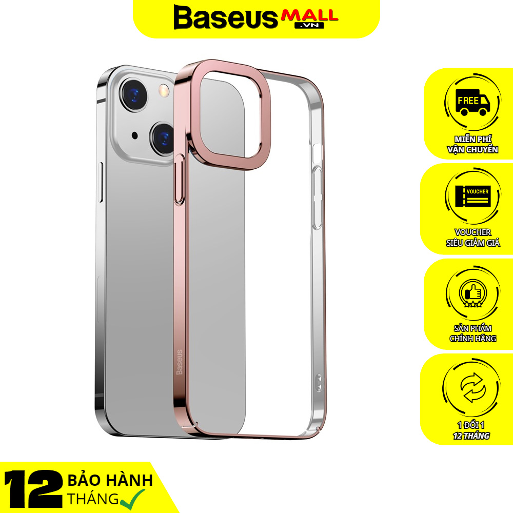 Ốp lưng nhựa cứng trong suốt Baseus Glitter Case dùng cho 13 series
