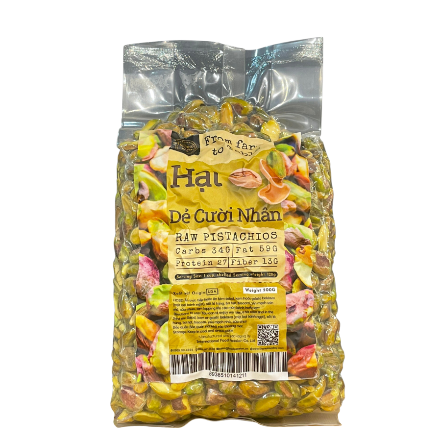 Hạt Dẻ Cười Nhân, Nhập khẩu Mỹ, Dẻ Cười Tách Hạt, Nguyên Vỏ – Hạt Dinh Dưỡng, Snack Ăn Vặt Healthy, Làm Bánh, Eat Clean – Pistaschio, The Nuts Valley