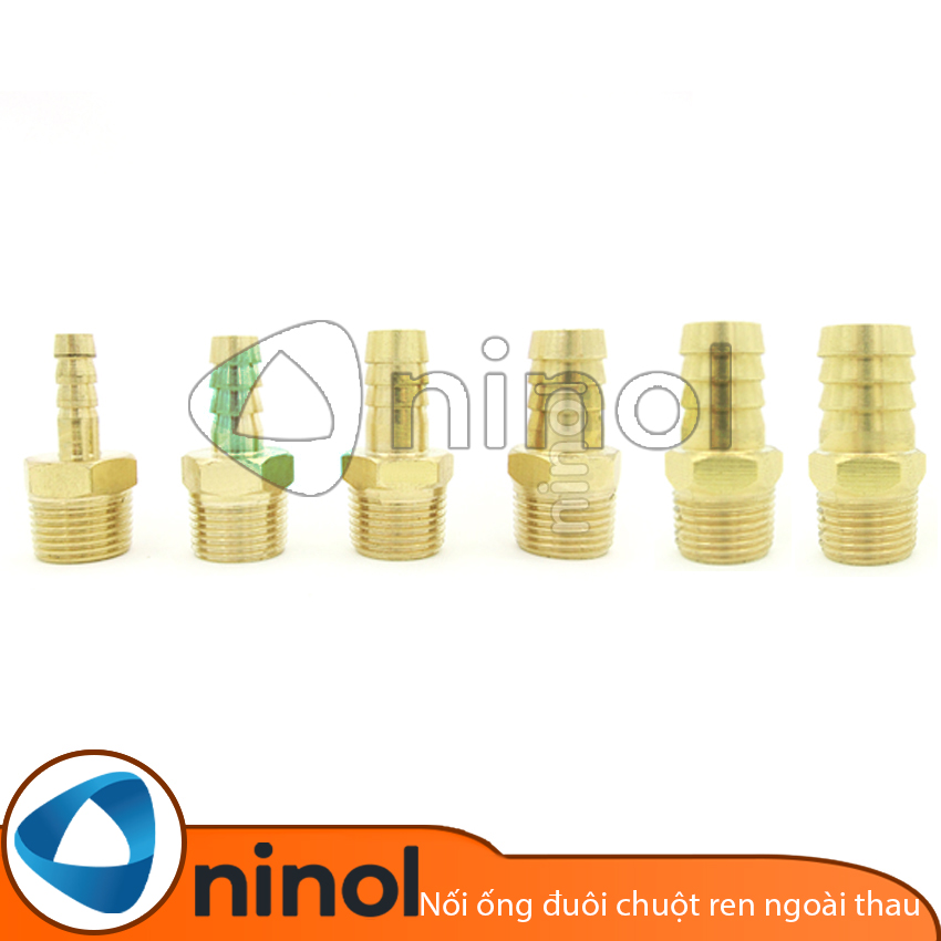 Nối ống đuôi chuột ren ngoài thau