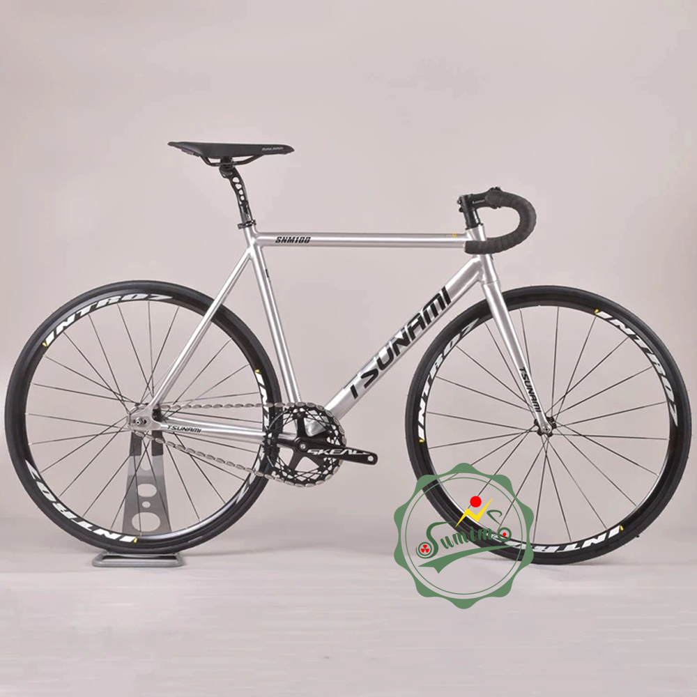 Sườn xe đạp fixed gear TSUNAMI SNM100 kèm phuộc