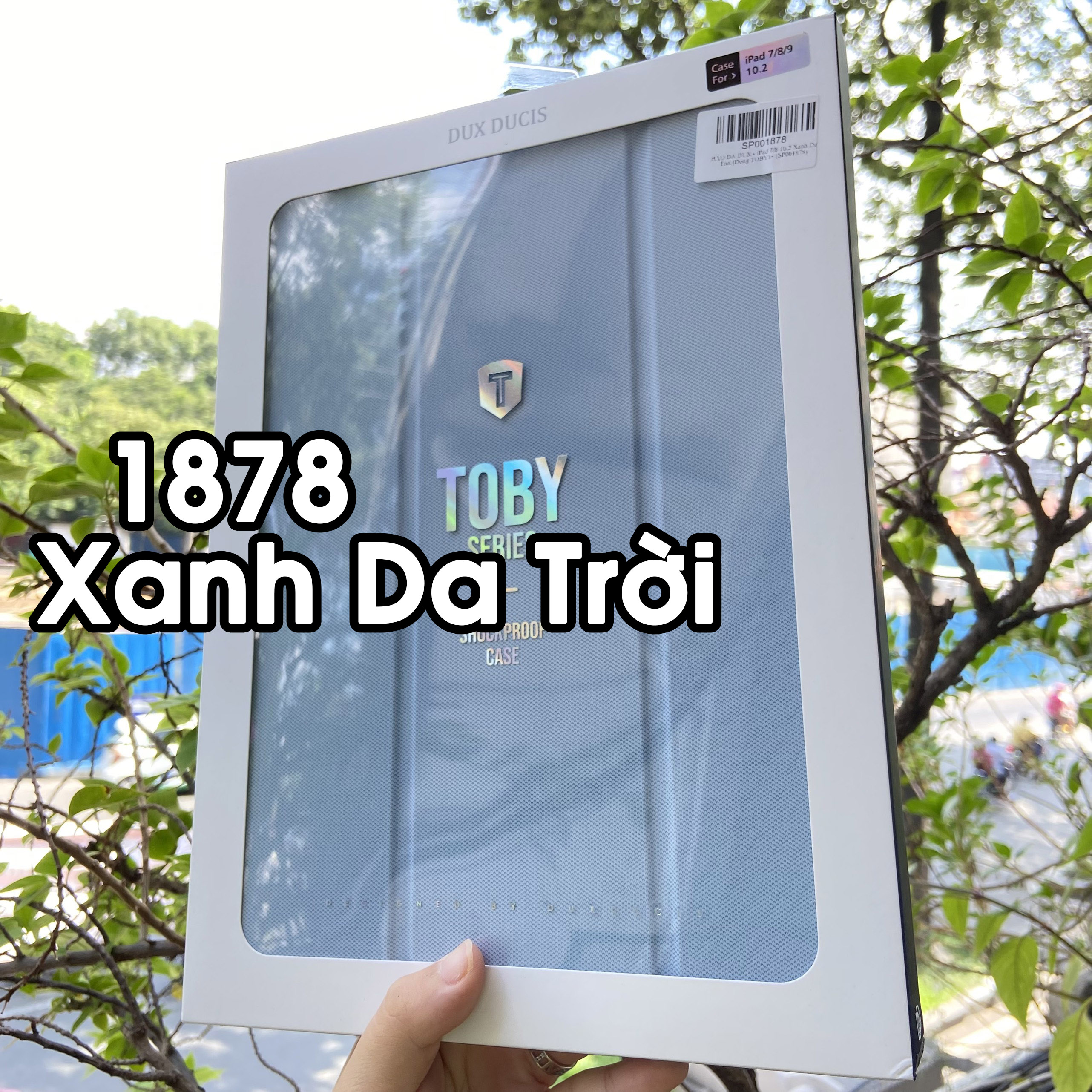 [Hỏa Tốc HCM] Bao da DUX DUCIS iPad 10.2 inch (iPad Gen 9/8/7) (TOBY SERIES) Mặt lưng trong, Có Khay Đựng Bút - Xanh Da Trời