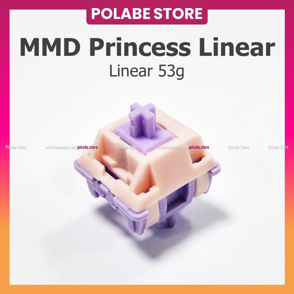 Công tắc MMD Princess tactile switch bàn phím cơ MMD Spirit linear switch gõ mượt - Polabe Store