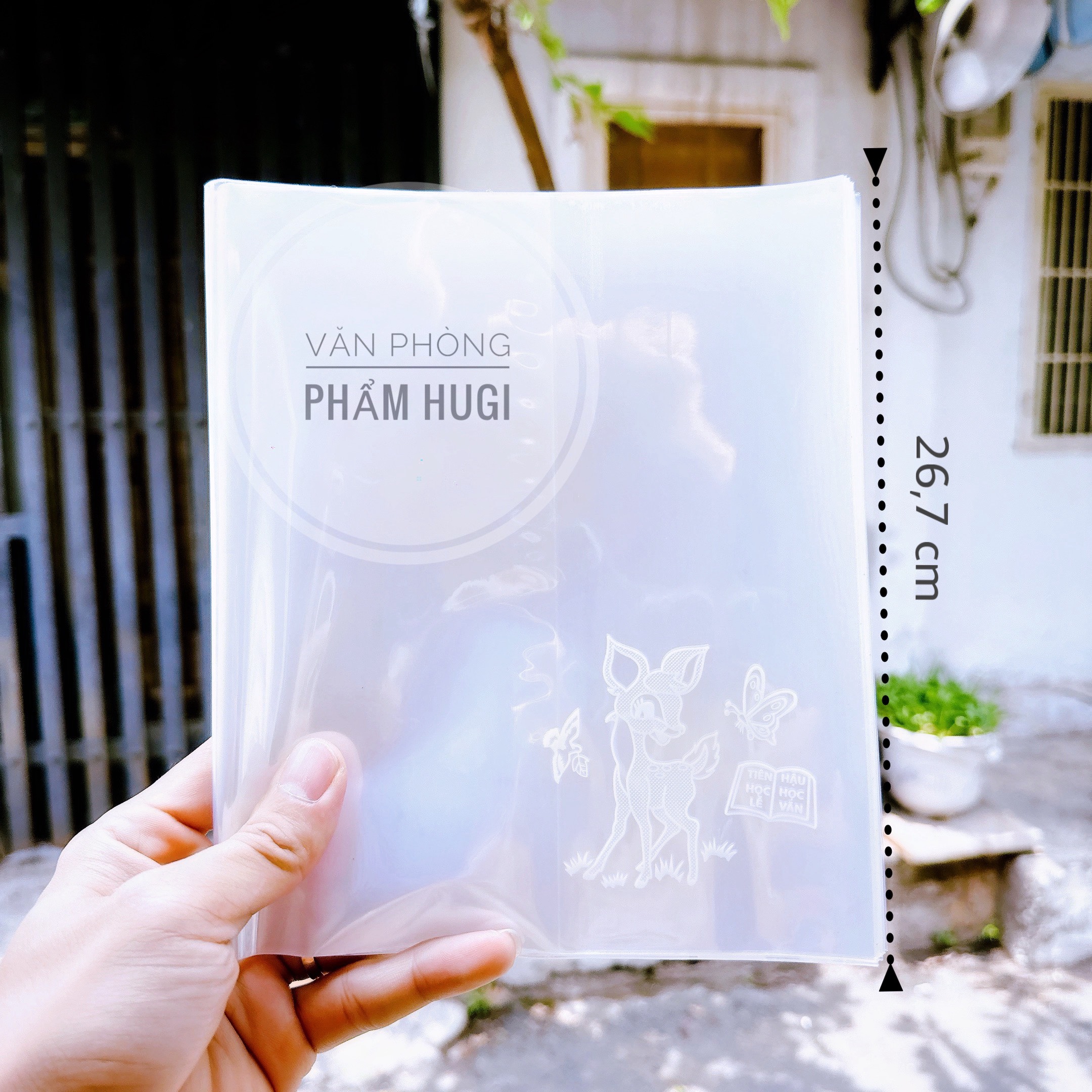Xấp 50 Bìa Bao Tập, Bao Vở, Bọc Tập Sách Hình Nai Loại Dày Đặc Biệt Dụng Cụ Học Tập