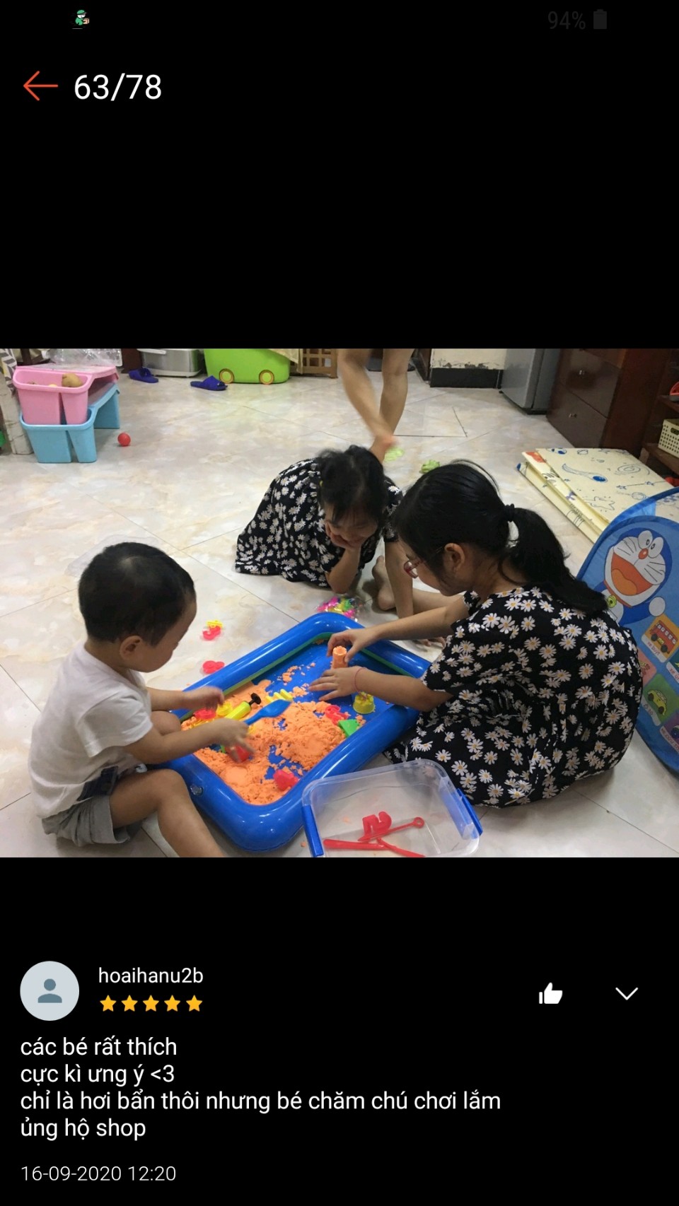 Đồ chơi cát động lực cho bé ( 1 hộp đầy đủ gồm 28 món chi tiết ) - Cát vi sinh cho bé