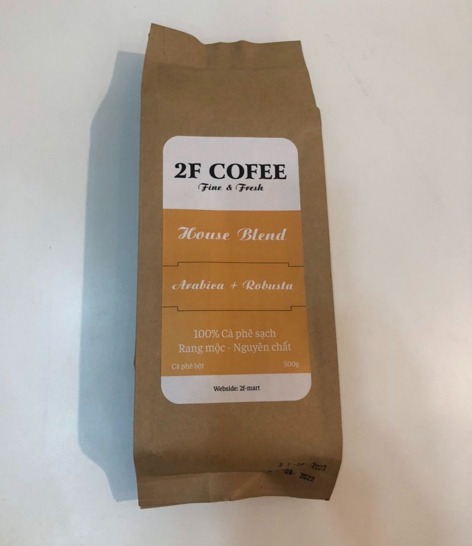 Cà phê rang xay nguyên chất - dạng bột- 2F Coffee VN- 100% cà phê sạch