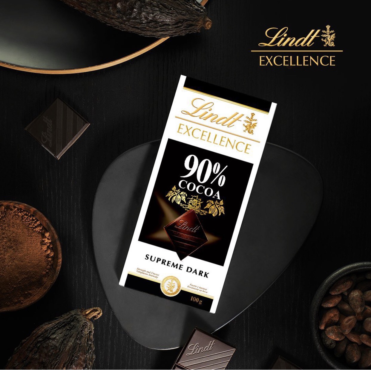 Socola Lindt Excellence Thanh 100g