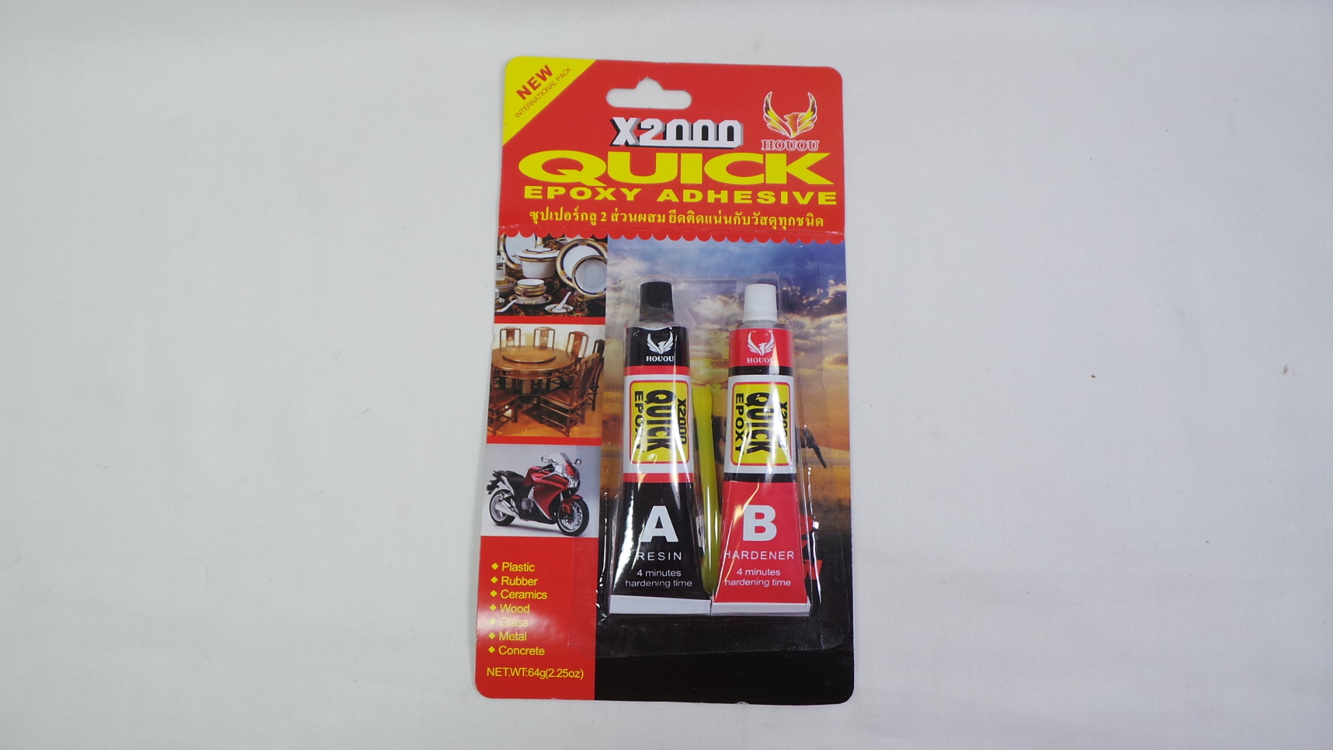 Keo AB keo dán sắt 2 thành phần quick epoxy adhesive 64gr X2000 Thái Lan